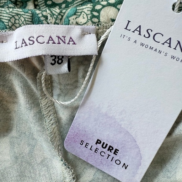 Lascana Pure Selection Teal Paisley Maxi Slip Dress Size 38 (US M) NWT - Picture 6 of 8